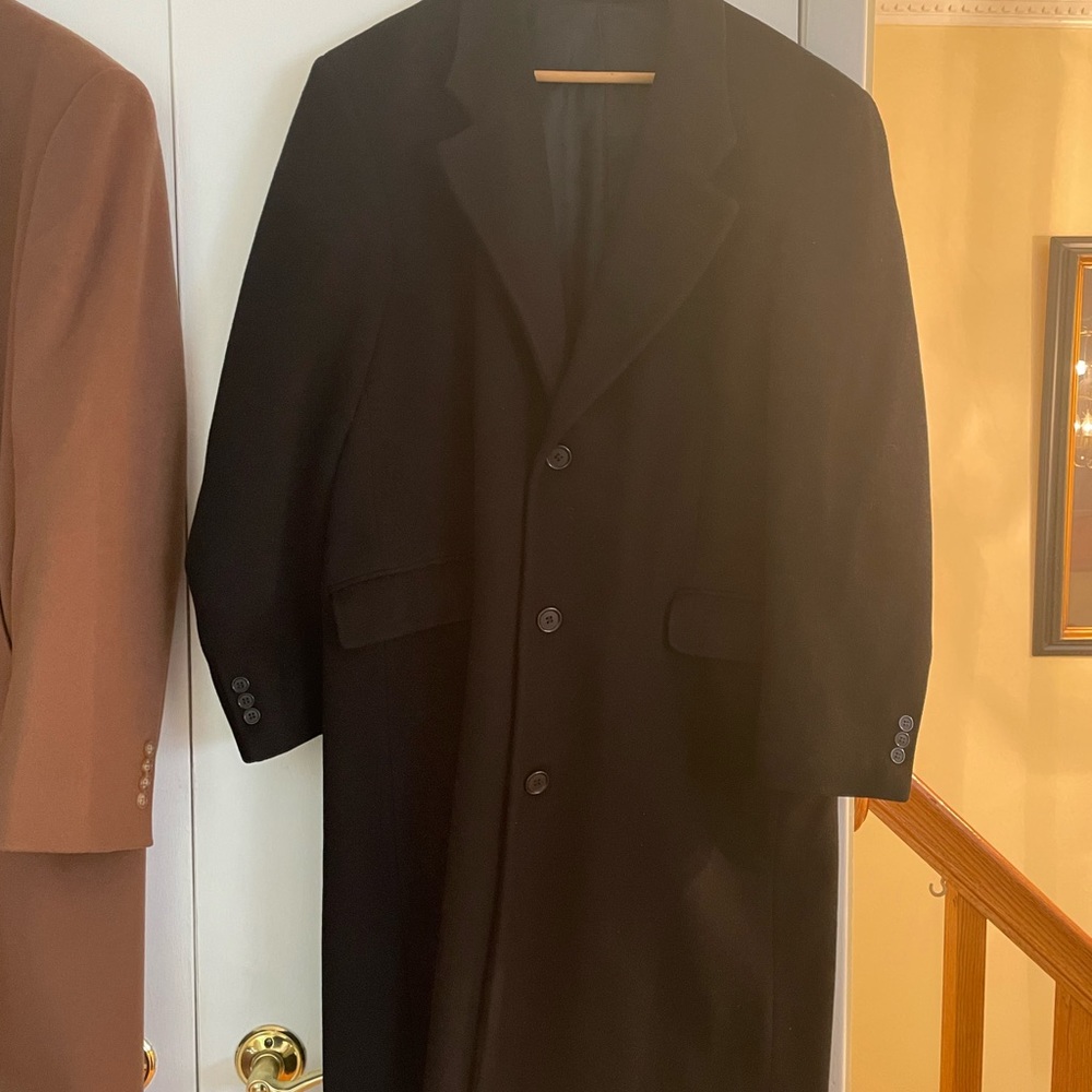 MENS FULL LENGTH WOOL COAT